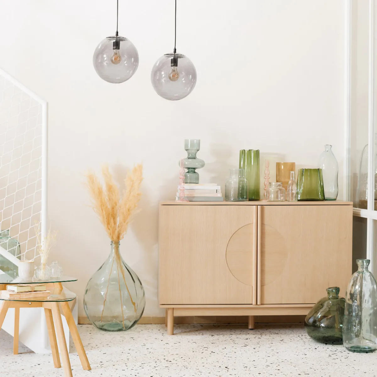 3 fleurs séchées "Pampa naturelle"*ATMOSPHERA Hot