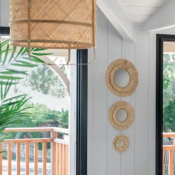 3 miroirs "Alba", Raphia*ATMOSPHERA New