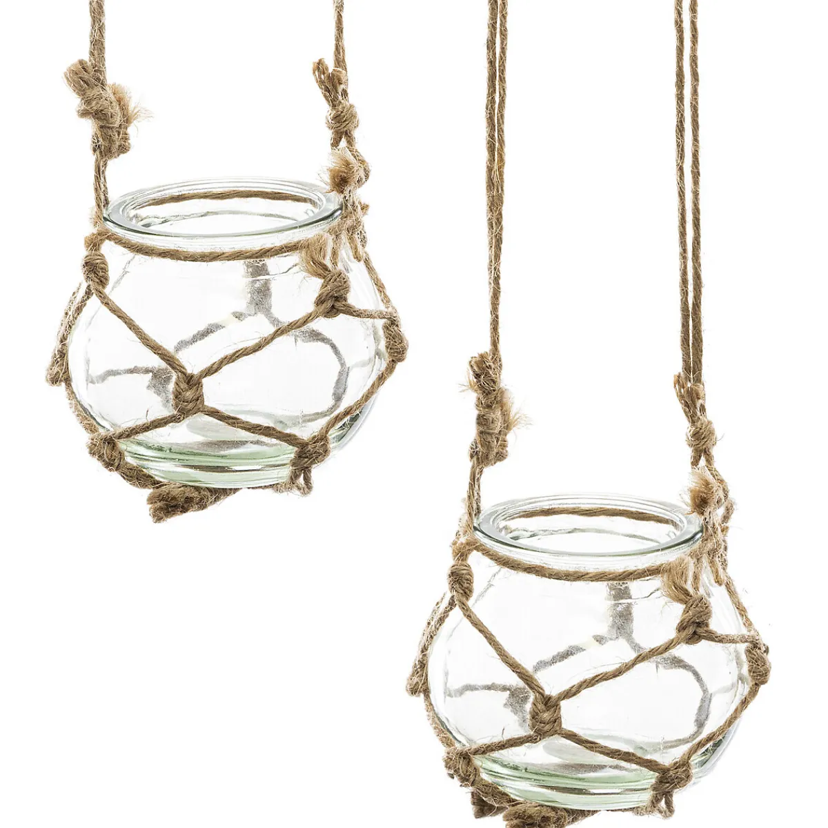 4 soliflores suspendus LED, verre*ATMOSPHERA Clearance