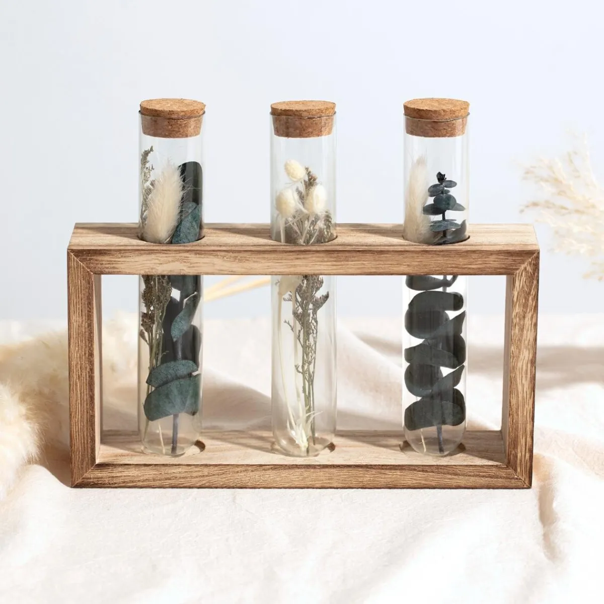 3 tubes fleurs séchées "House"*ATMOSPHERA Discount