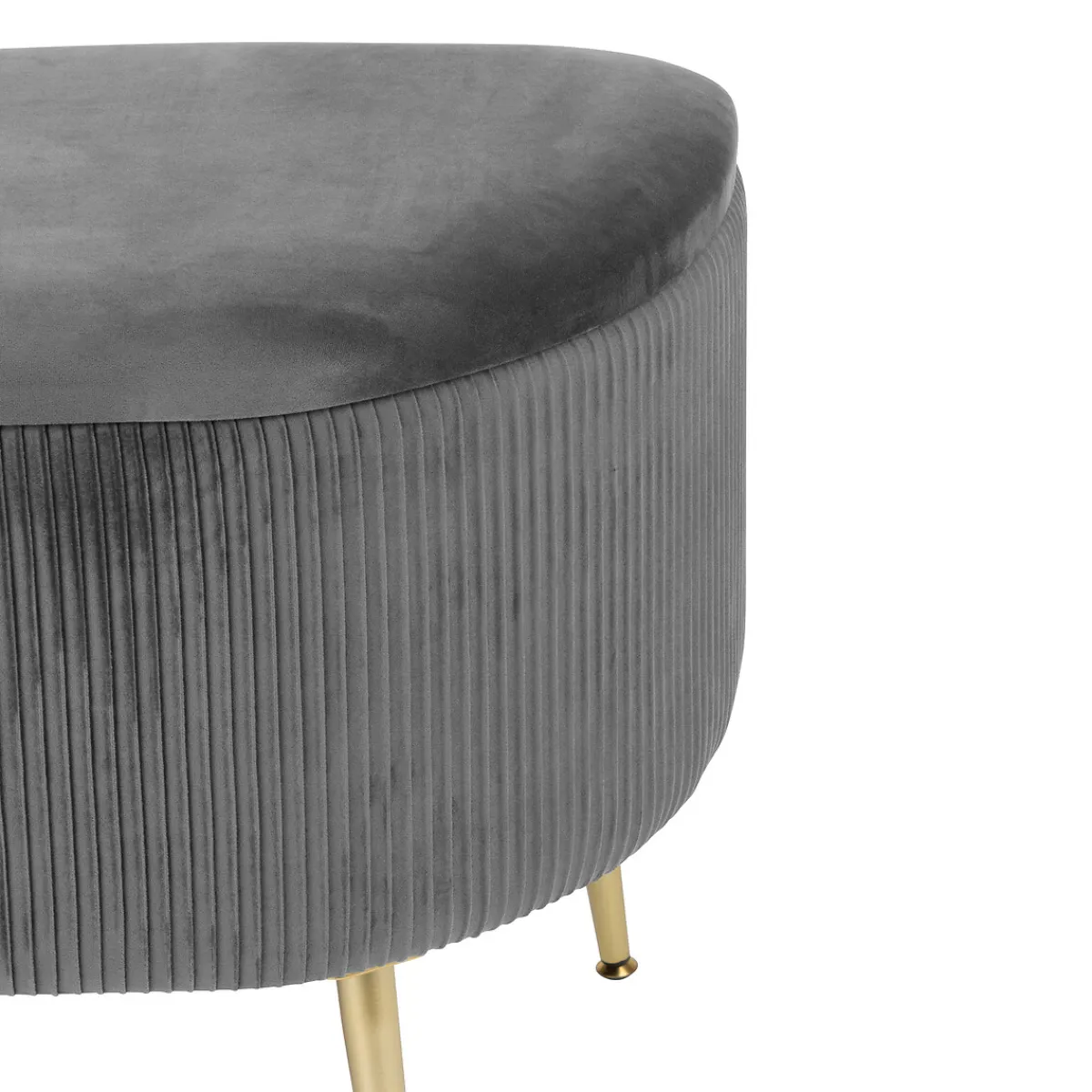 Banc coffre velours "Solaro"*ATMOSPHERA