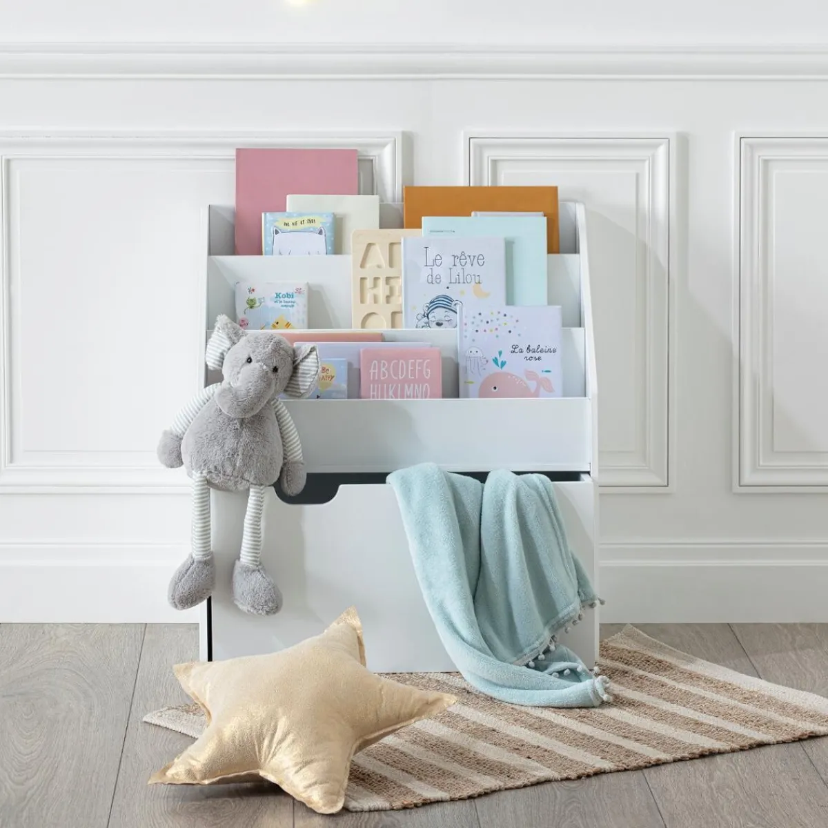 Bibliothèque enfant à roulettes*ATMOSPHERA New