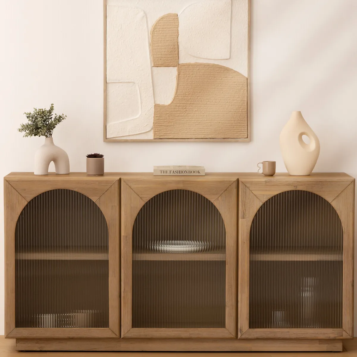 Buffet 3 portes en verre "Lousada"*ATMOSPHERA Sale