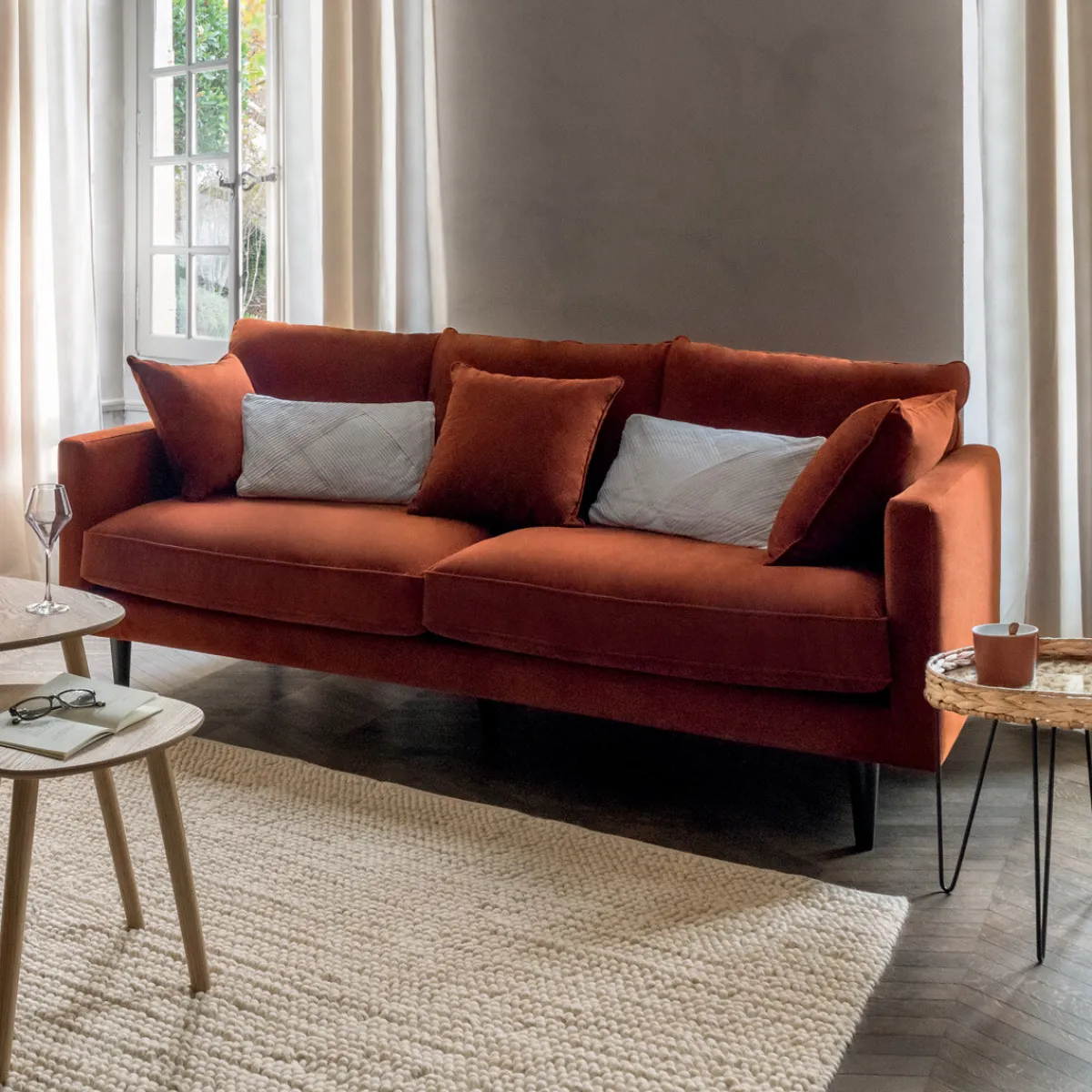 Canapé velours "Candice"*ATMOSPHERA Online