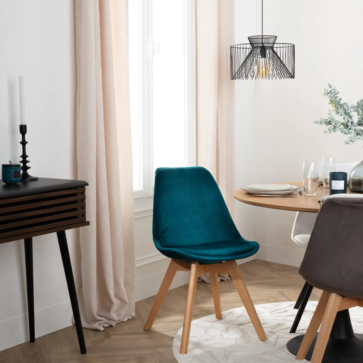 Chaise "Baya", pieds hêtre*ATMOSPHERA