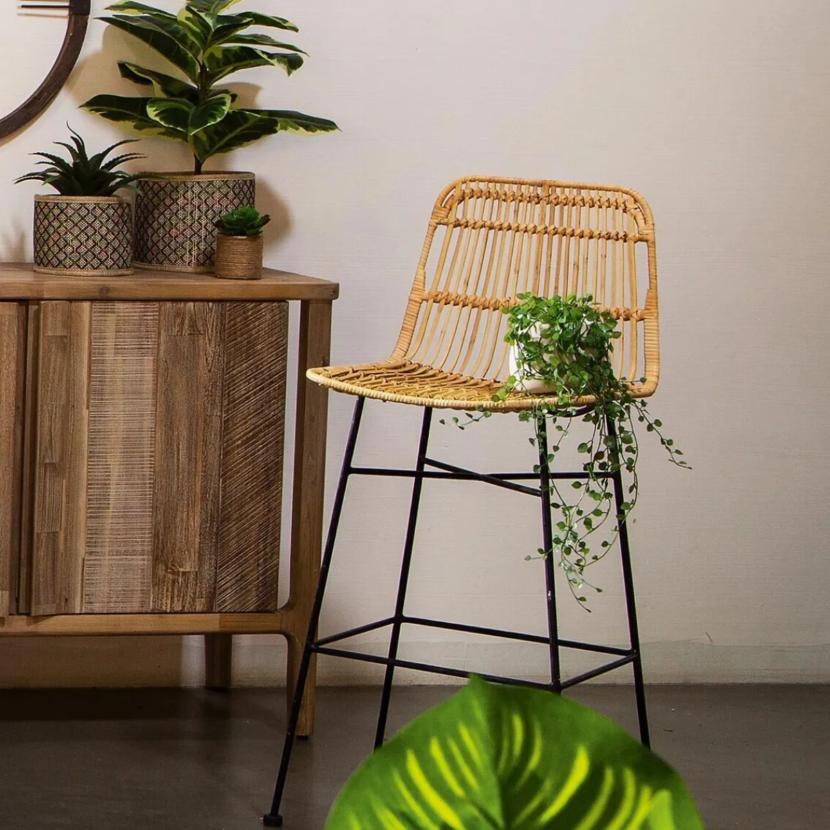 Chaise de bar "Kubu"*ATMOSPHERA Sale