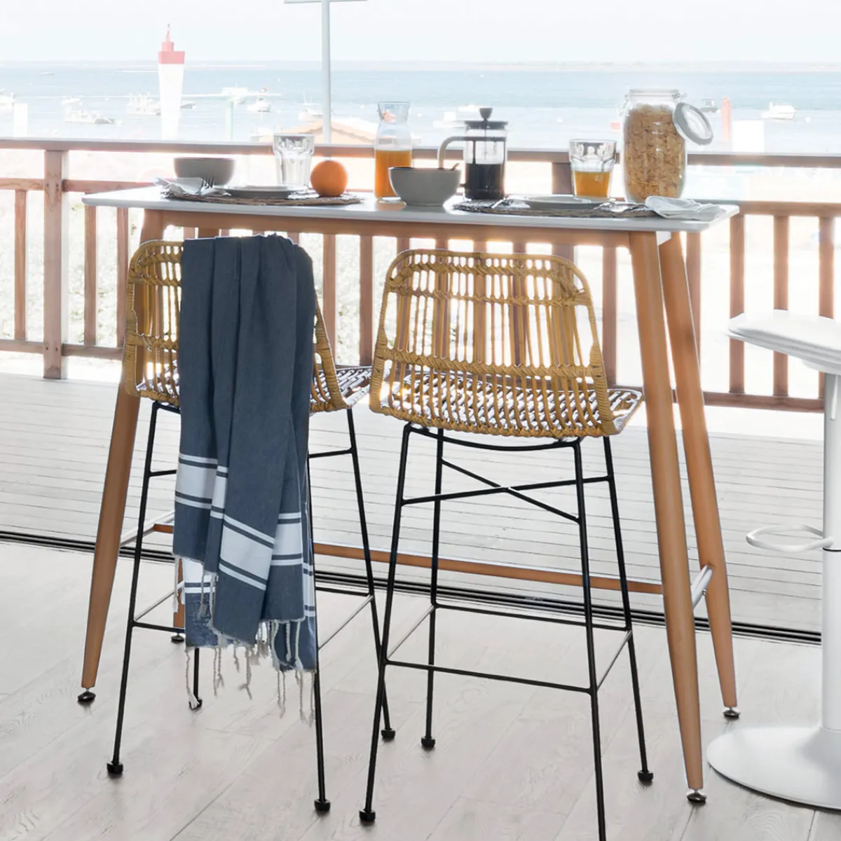 Chaise de bar "Kubu"*ATMOSPHERA Sale