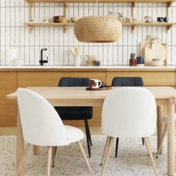 Chaise "Slano", pieds imitation chêne*ATMOSPHERA Clearance