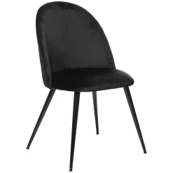 Chaise "Slano", pieds métal noir*ATMOSPHERA Outlet