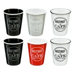 Coffret 6 tasses "Bistrot"*ATMOSPHERA Sale