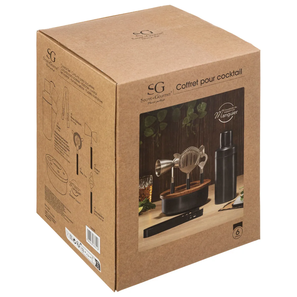 Coffret cocktail 6 pièces "Le café bordelais"*ATMOSPHERA Clearance
