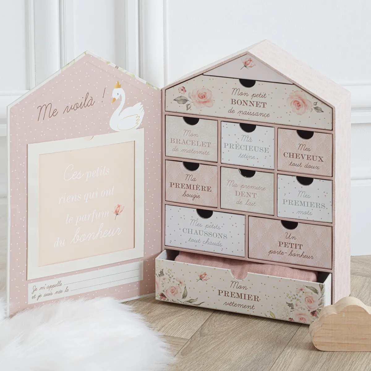 Coffret de naissance maison "Cygne"*ATMOSPHERA Sale