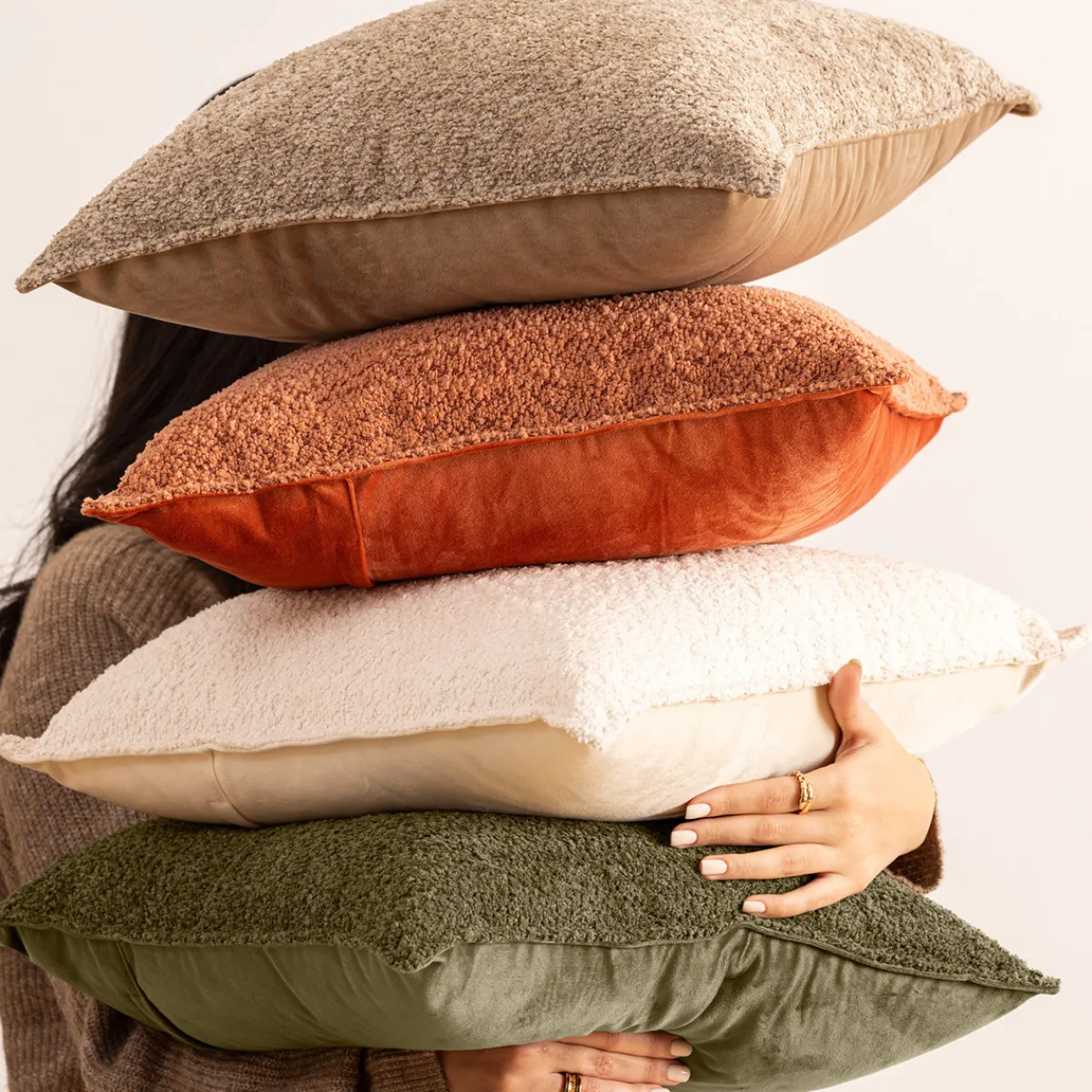 Coussin bouclette "Soana"*ATMOSPHERA Clearance