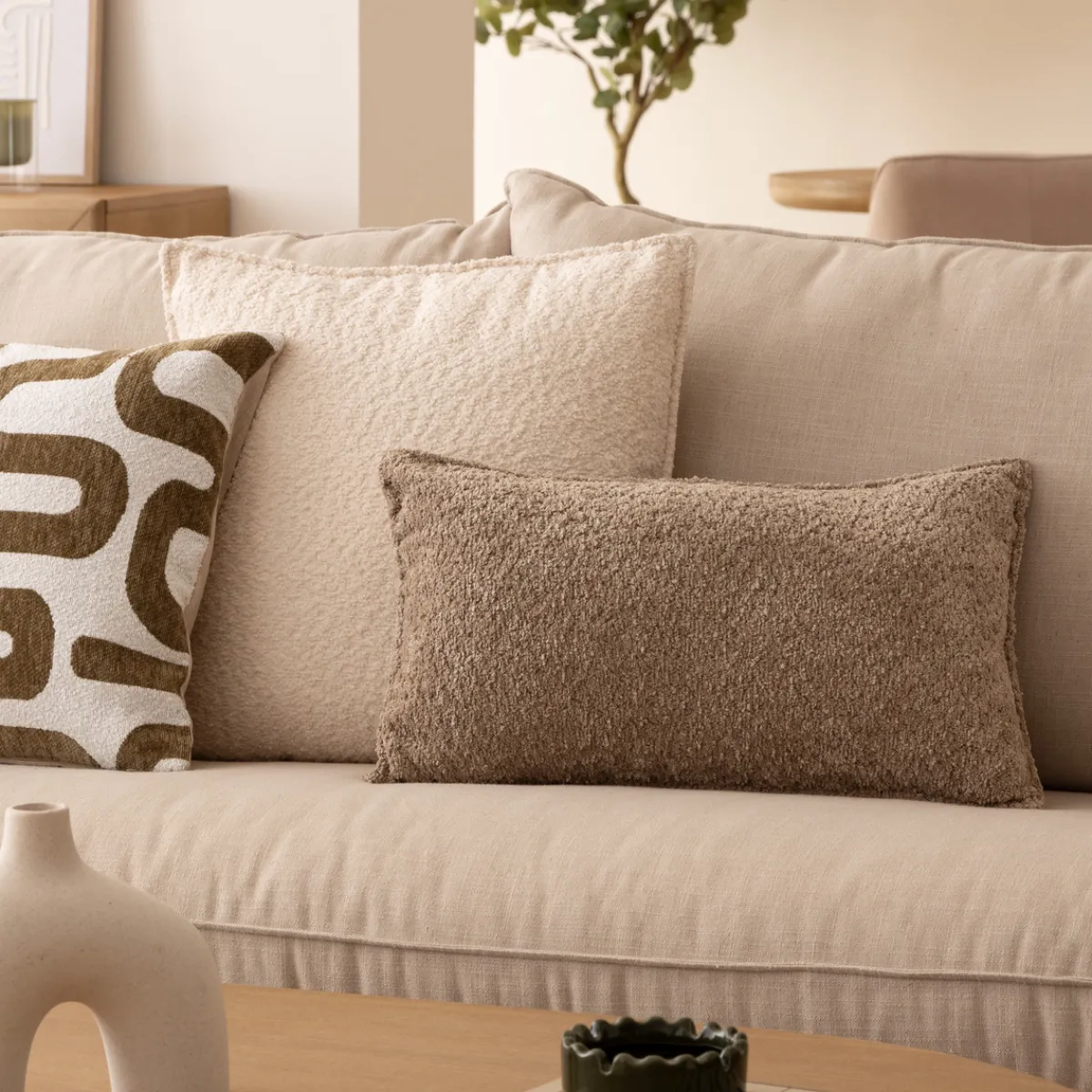 Coussin bouclette "Soana"*ATMOSPHERA Hot