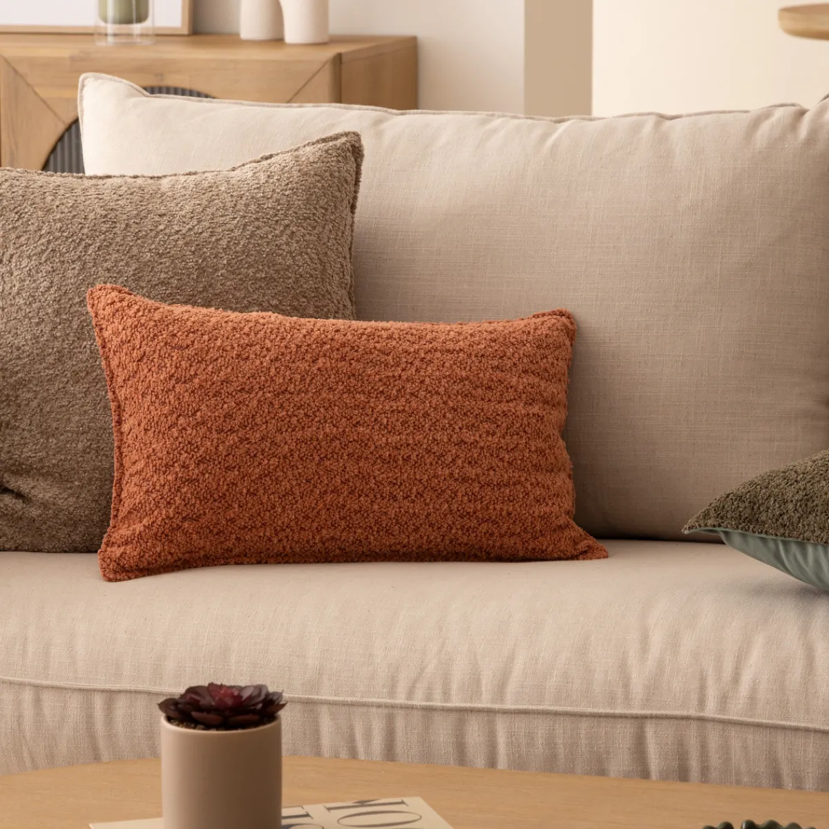 Coussin bouclette "Soana"*ATMOSPHERA Sale