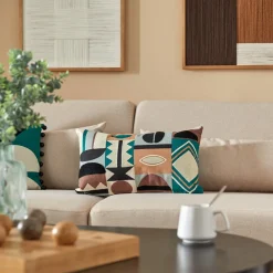 Coussin brodé "Malakite"*ATMOSPHERA