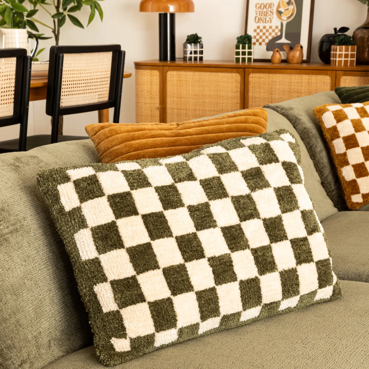 Coussin damier "Itha"*ATMOSPHERA Best