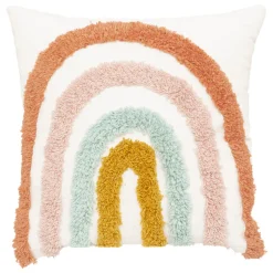 Coussin enfant "Arc-en-ciel", coton*ATMOSPHERA