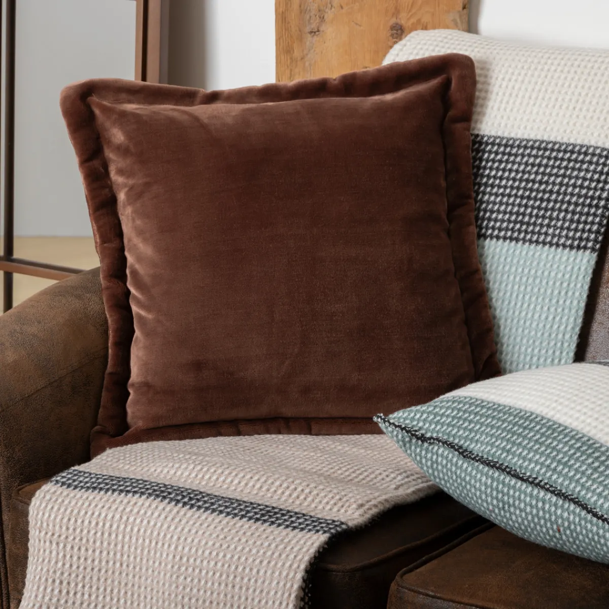 Coussin flanelle "Cuddly"*ATMOSPHERA Clearance