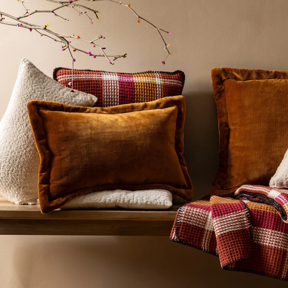 Coussin flanelle "Cuddly"*ATMOSPHERA Hot