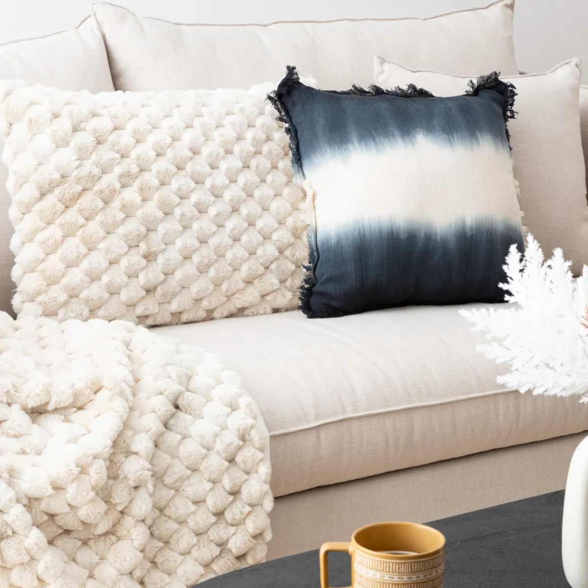 Coussin fourrure "Adriel"*ATMOSPHERA Best