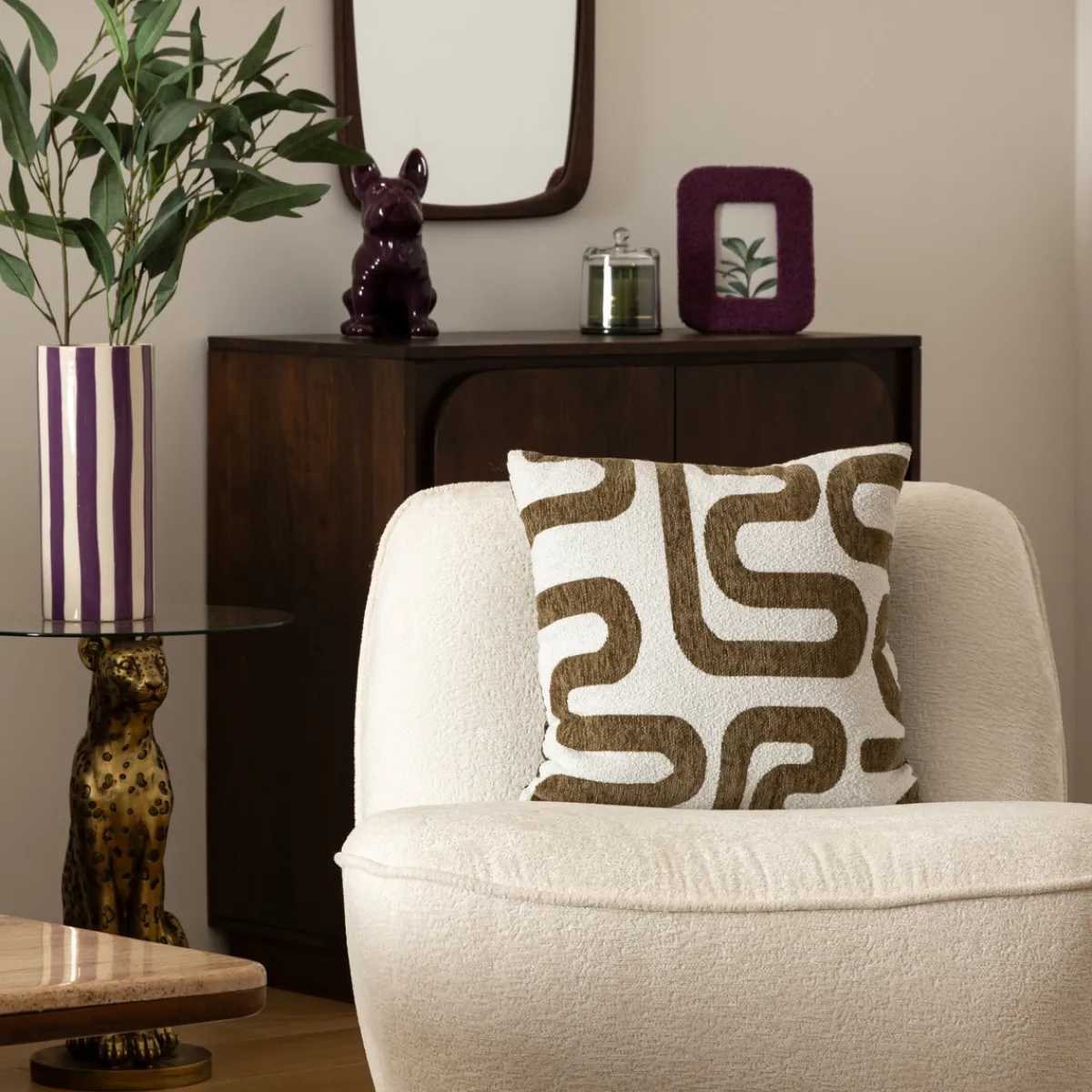 Coussin jacquard "Safina"*ATMOSPHERA Discount