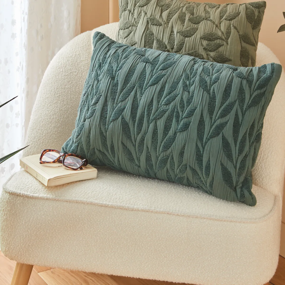 Coussin motif jacquard "Lehto"*ATMOSPHERA Online