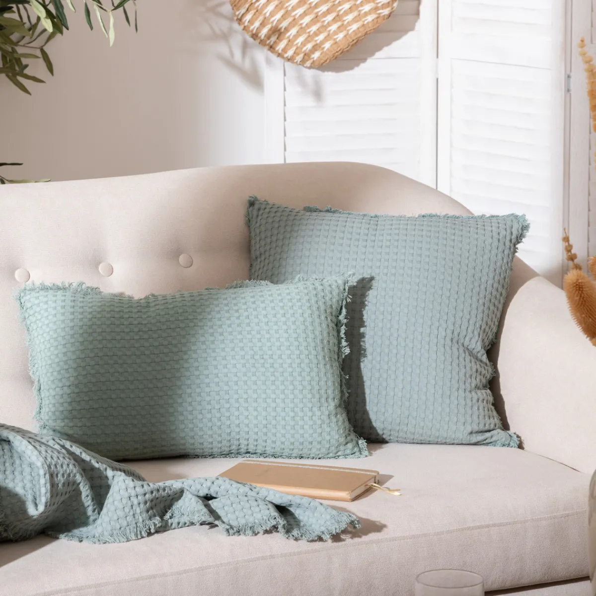 Coussin nid d'abeille "Widdy"*ATMOSPHERA Clearance