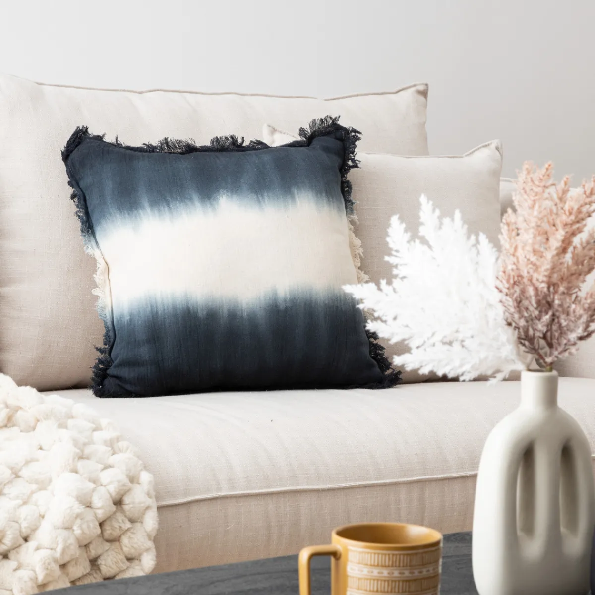 Coussin tie and dye "Inuit dreams"*ATMOSPHERA Sale