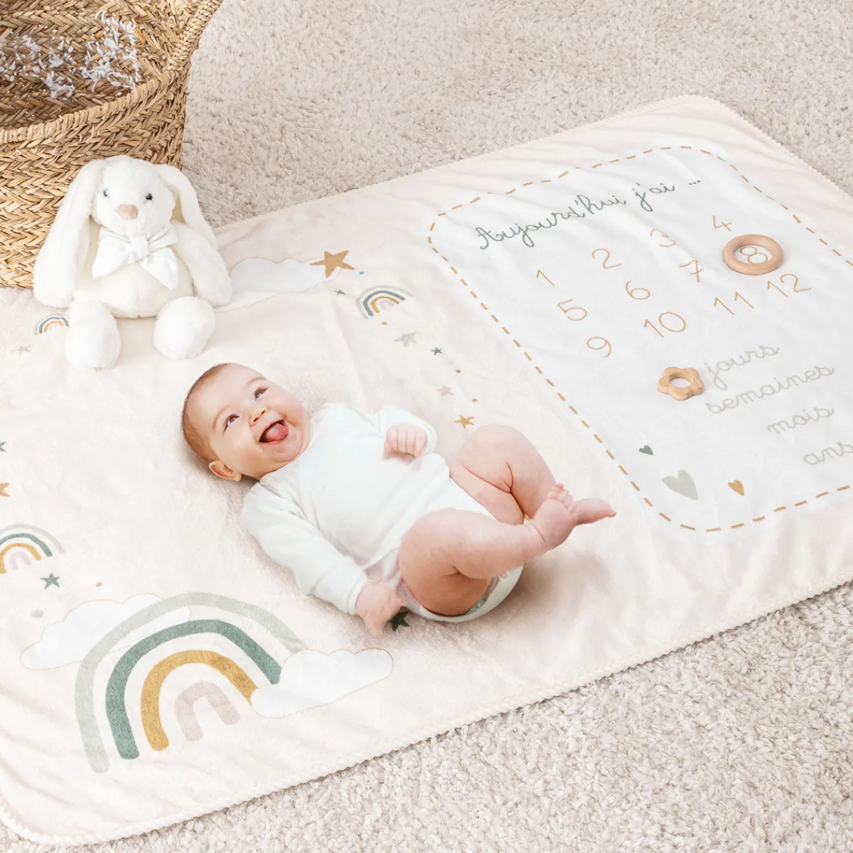 Couverture étape bébé "Eloic"*ATMOSPHERA Discount