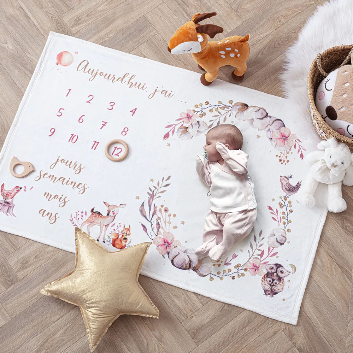 Couverture étape bébé "Nature"*ATMOSPHERA Hot