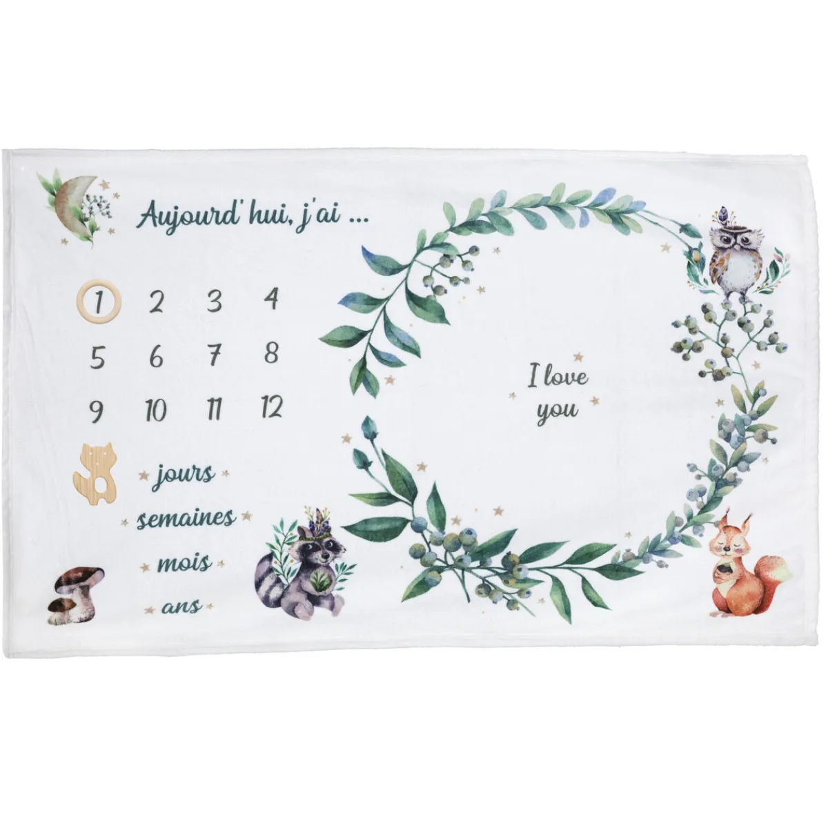 Couverture étape bébé "Nature"*ATMOSPHERA Hot