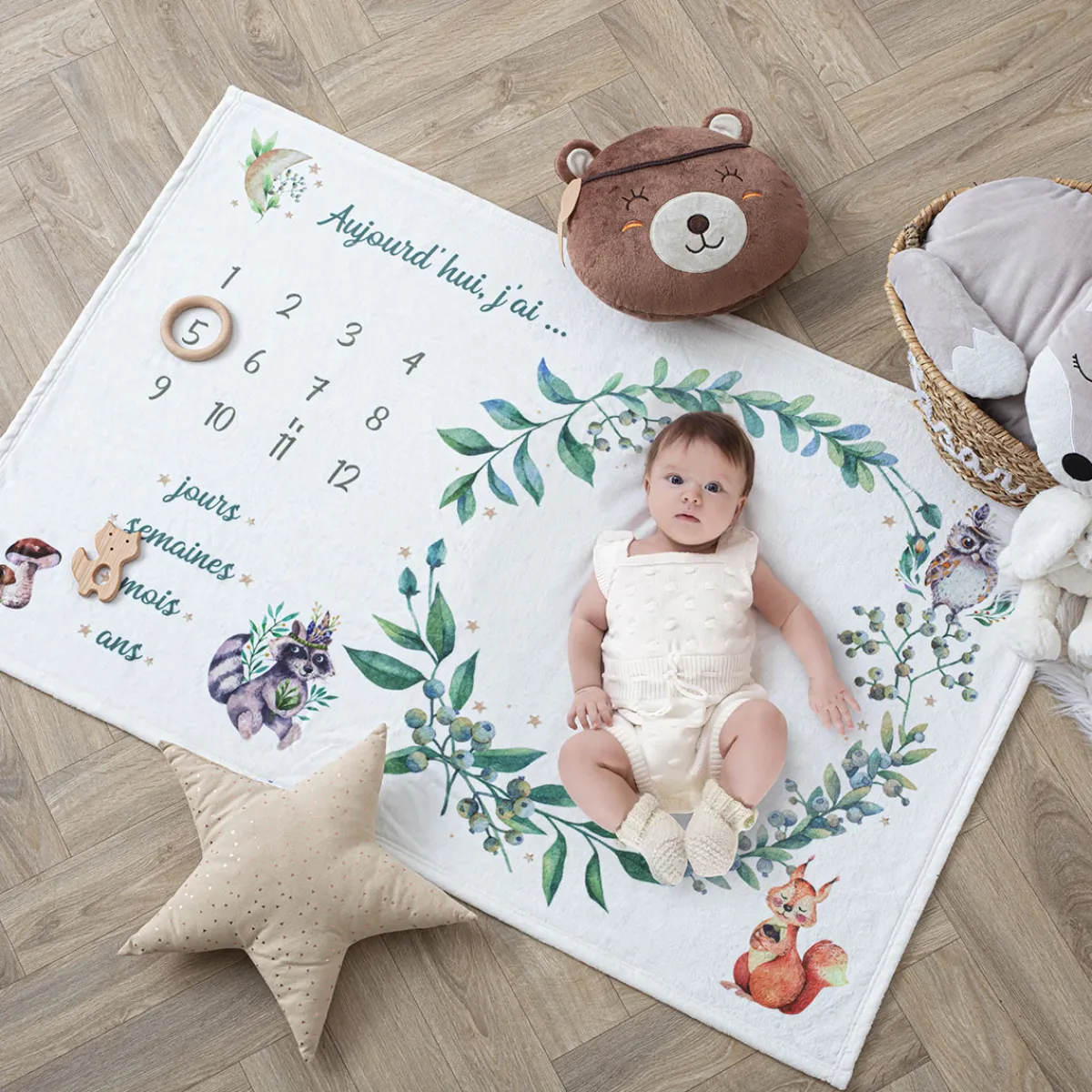 Couverture étape bébé "Nature"*ATMOSPHERA Hot