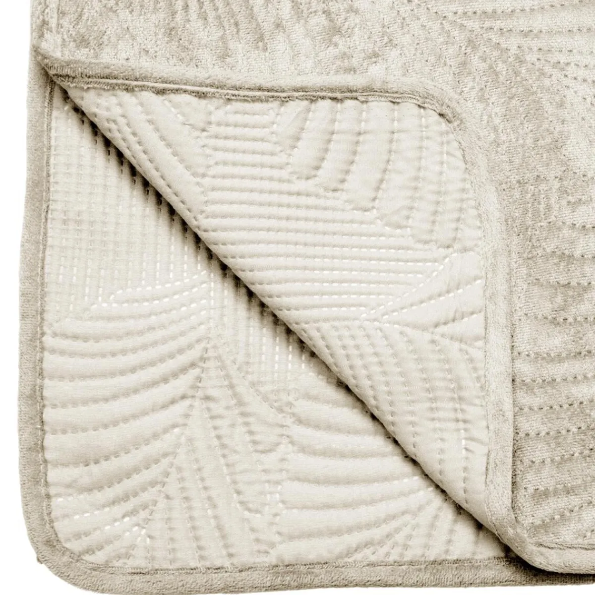 Dessus de lit "Feuille", velours*ATMOSPHERA Outlet