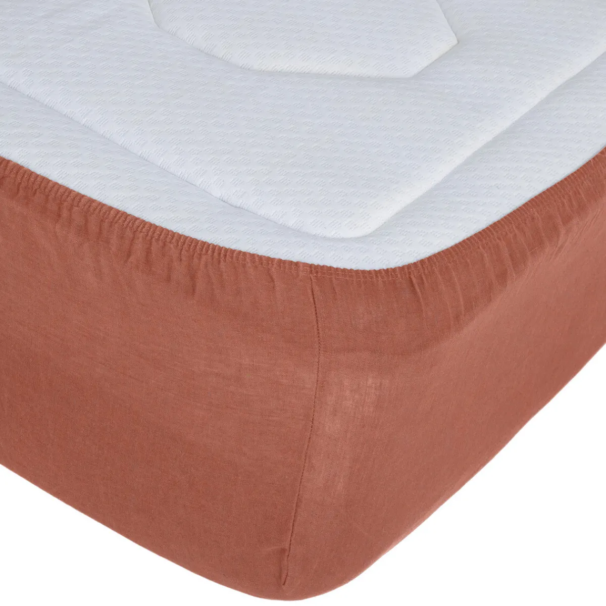 Drap-housse "Linah", lin lavé*ATMOSPHERA New