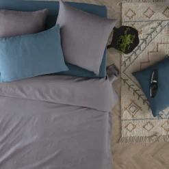 Drap-housse "Linah", lin lavé*ATMOSPHERA Hot