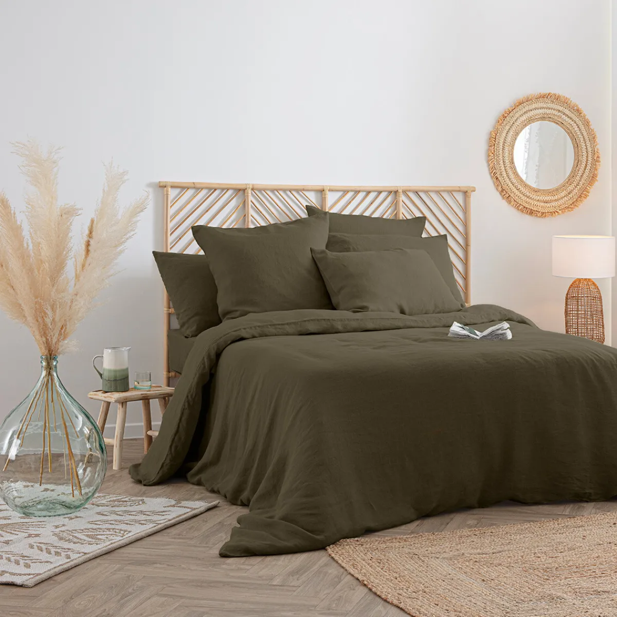 Drap-housse "Linah", lin lavé*ATMOSPHERA Outlet