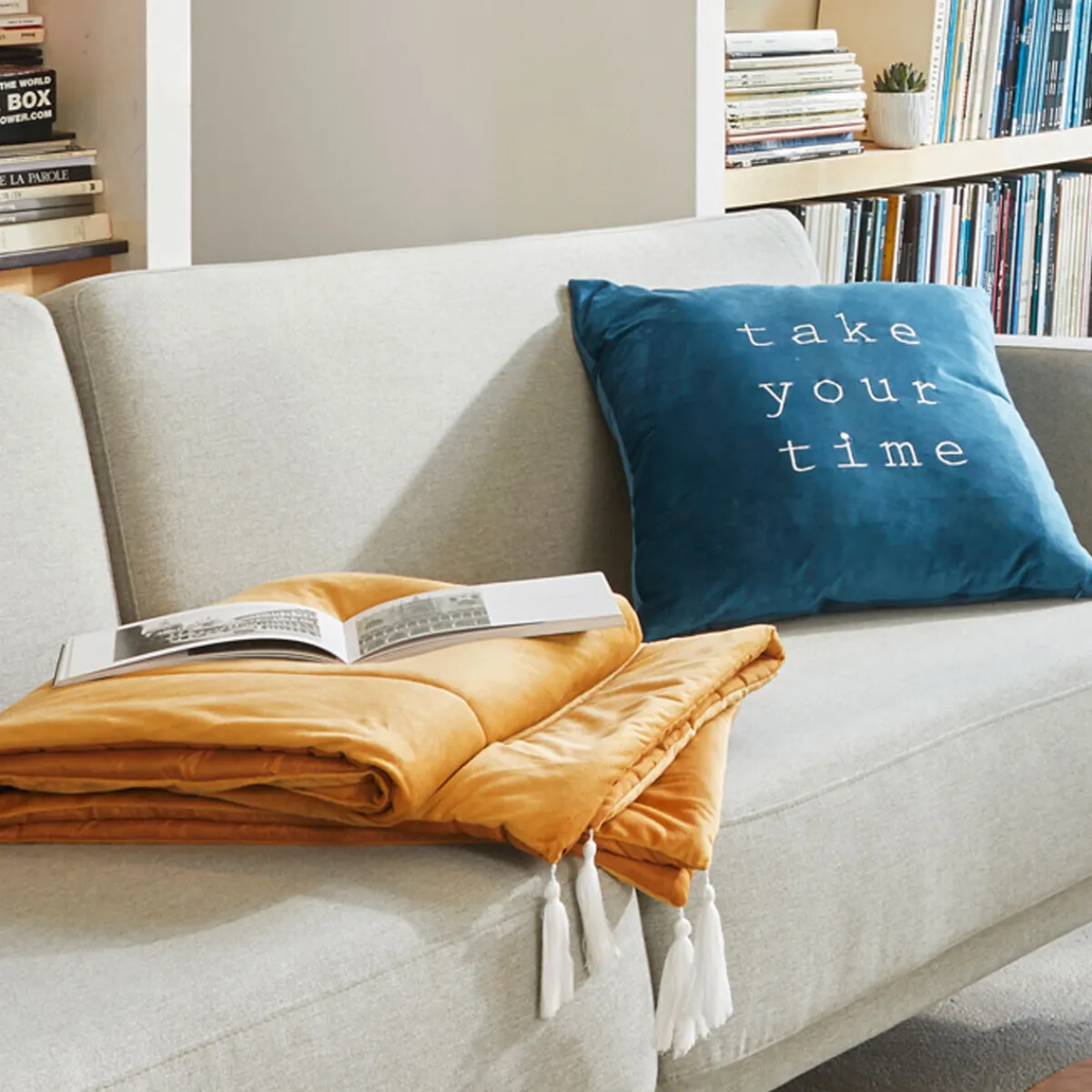 Édredon "Sonia", velours*ATMOSPHERA Discount