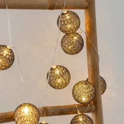 Guirlande LED 10 boules, pile*ATMOSPHERA