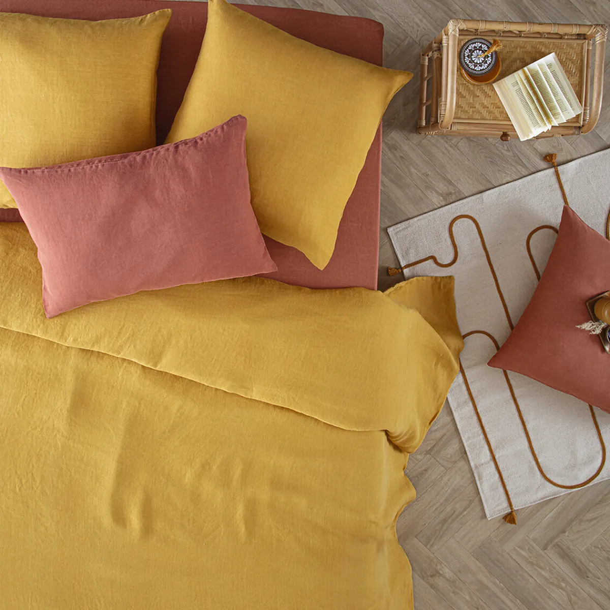 Housse de couette "Linah", lin lavé*ATMOSPHERA New