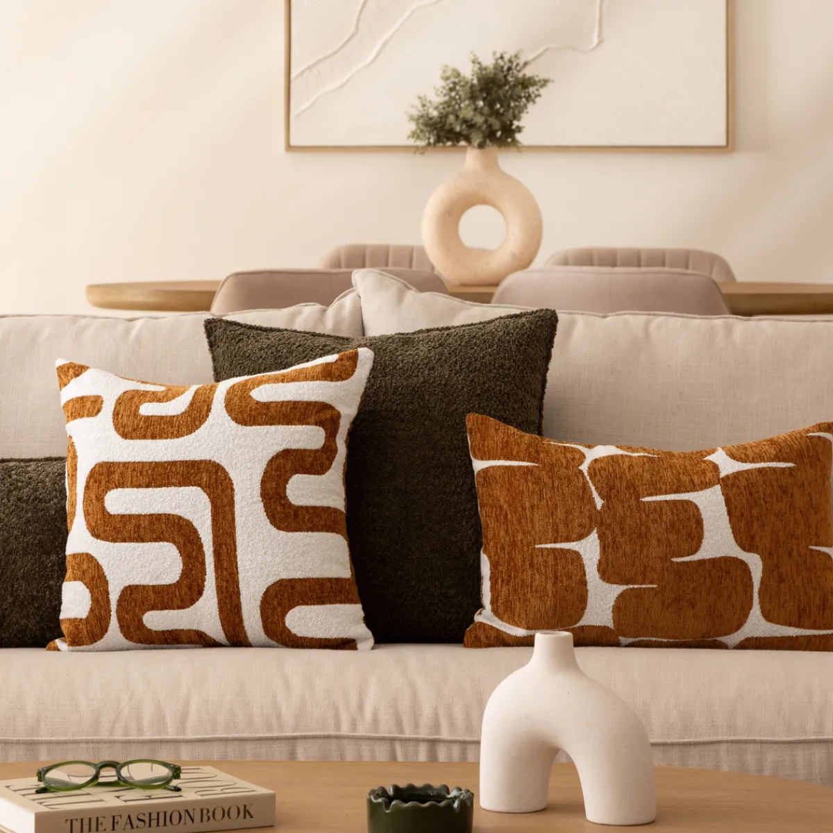 Housse de coussin "Jeni", chenille*ATMOSPHERA Hot