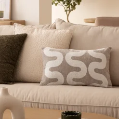 Housse de coussin "Jeni", chenille*ATMOSPHERA Outlet