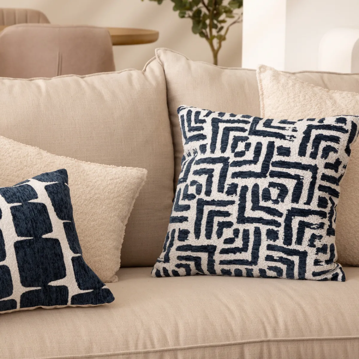 Housse de coussin "Jeni", chenille*ATMOSPHERA Discount