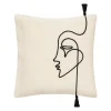 Housse de coussin "Visage"*ATMOSPHERA Clearance