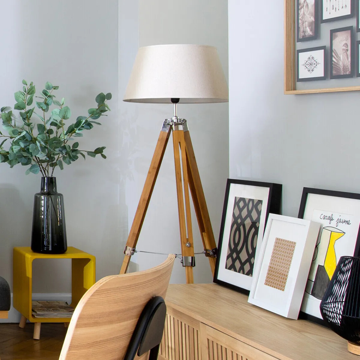 Lampadaire trépied "Runo"*ATMOSPHERA New