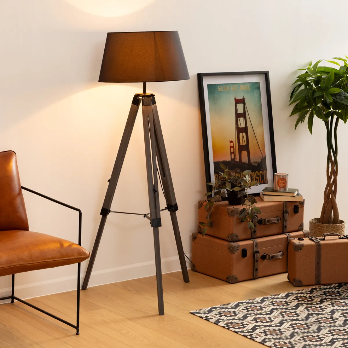 Lampadaire trépied "Runo"*ATMOSPHERA Discount