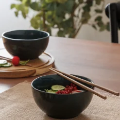 Lot de 2 bols "Jade" avec baguettes*ATMOSPHERA New