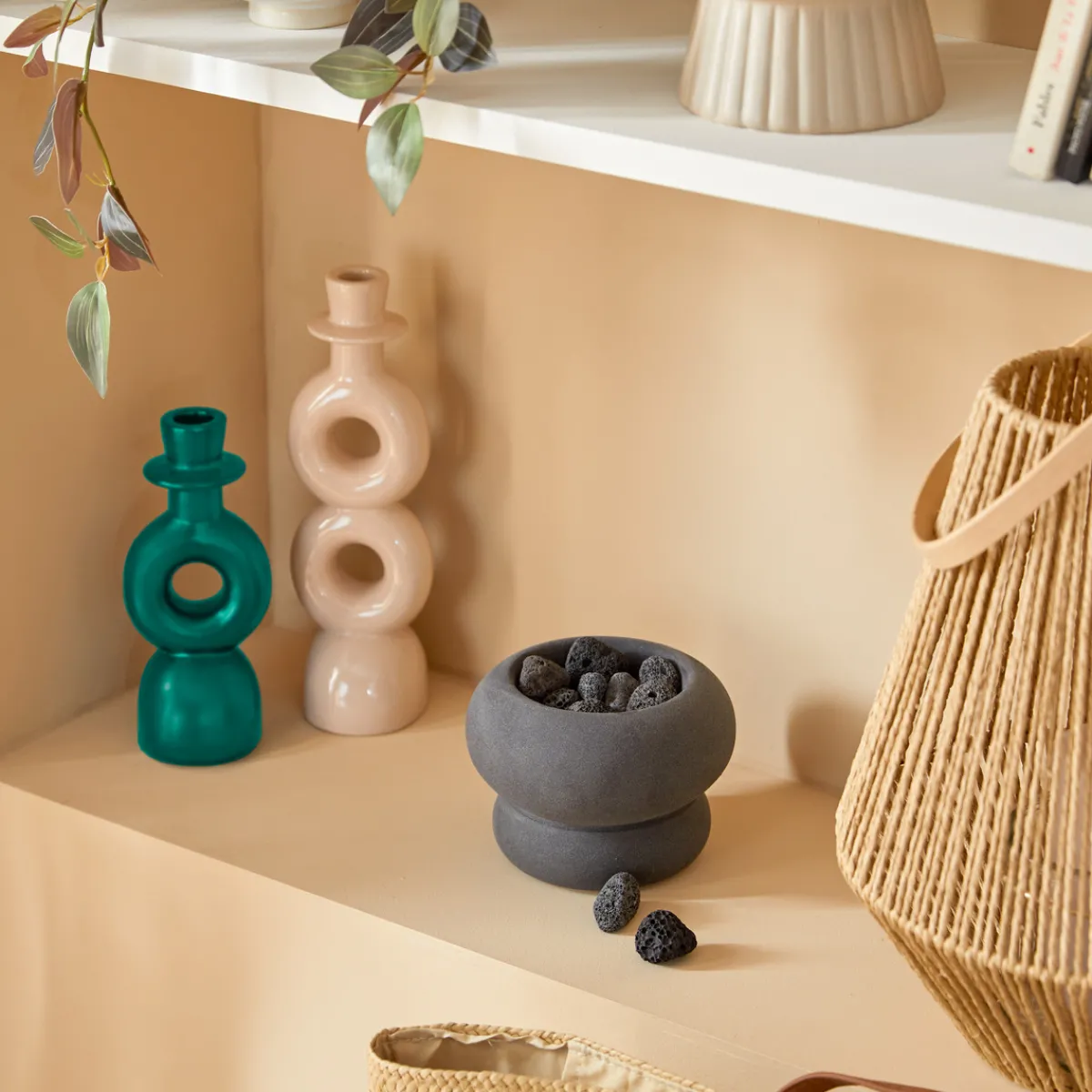 Lot de 2 bougeoirs "Mala"*ATMOSPHERA