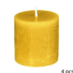 Lot de 4 bougies rustiques "Olia"*ATMOSPHERA New