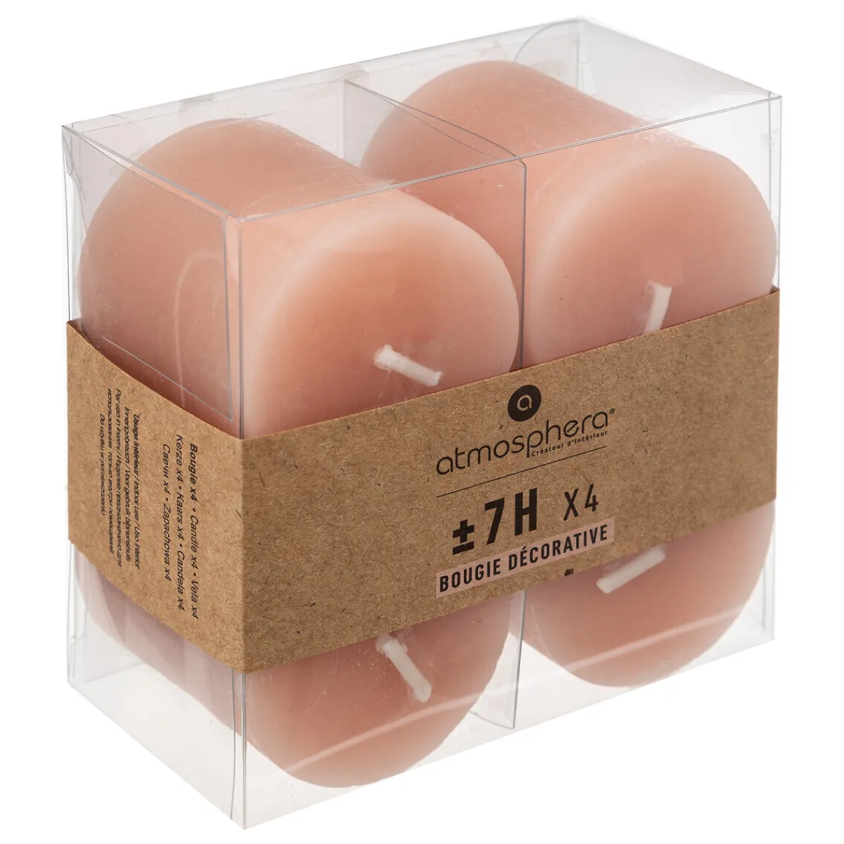 Lot de 4 bougies rustiques "Olia"*ATMOSPHERA Sale